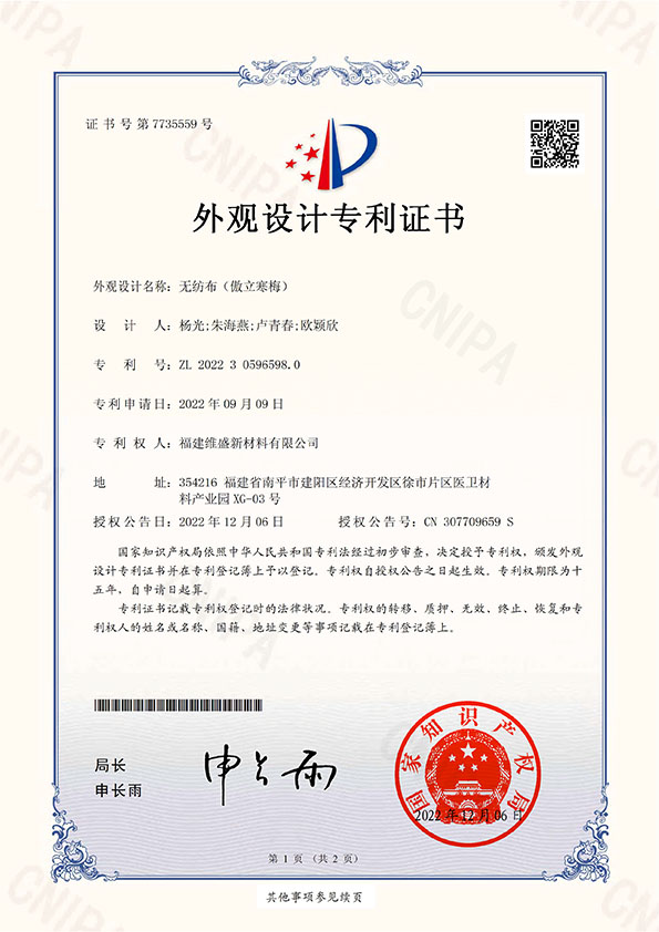 傲立寒梅外观设计专利证书(签章)_2022305965980.jpg